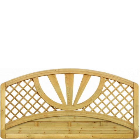 Płot Malta z kratką z łukami 179x110 cm
