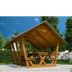 szałas altana drewniana