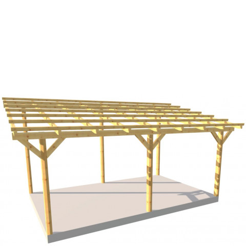 Zadaszenie tarasu szerokość 350 cm długość 550 cm