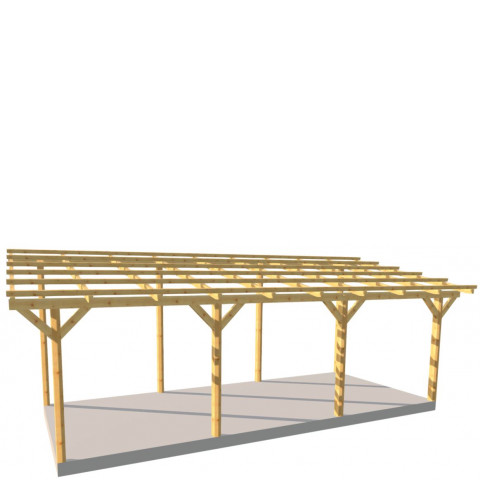 Zadaszenie tarasu szerokość 300 cm długość 750 cm