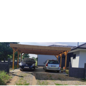 Wiata 2-stanowiskowa 1spadowa 600x510 cm