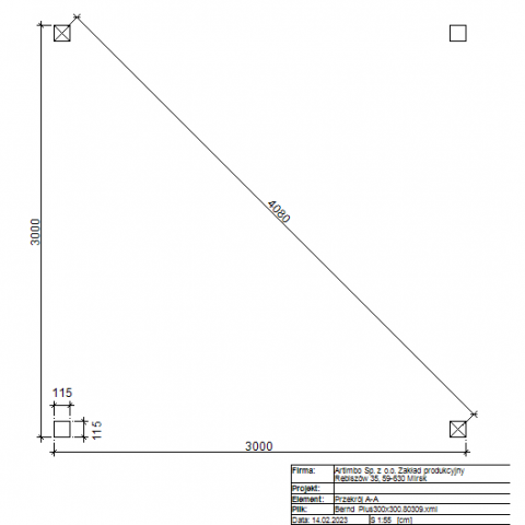 Altana drewniana Bernd Plus 300x300 cm - obrazek 3