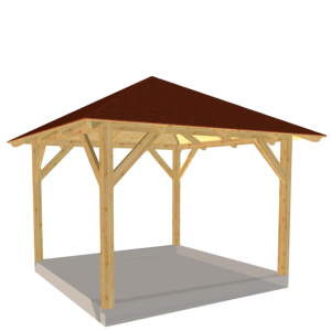 altana drewniana 3x3