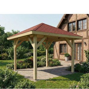 Altana drewniana ogrodowa 265x265 cm