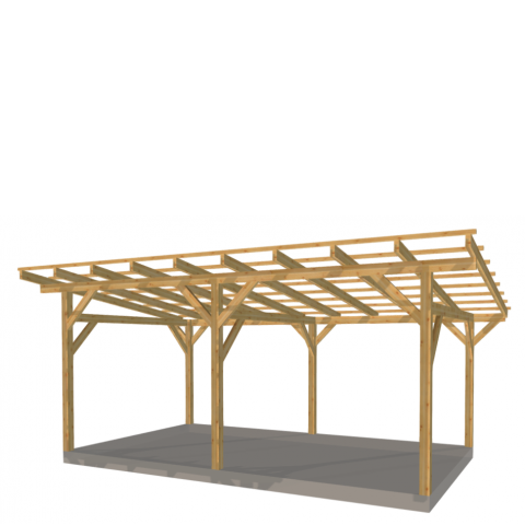 Zadaszenie wolnostojące szerokość 350 cm długość 600 cm