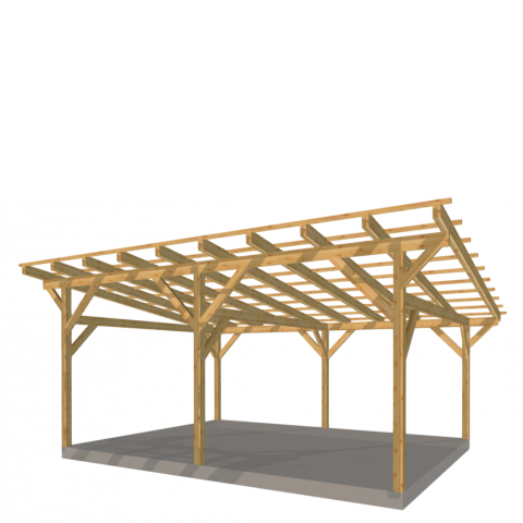 Zadaszenie wolnostojące szerokość 450 cm długość 600 cm