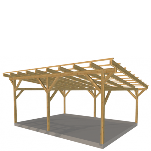 Zadaszenie wolnostojące szerokość 500 cm długość 650 cm