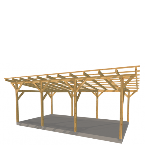Zadaszenie wolnostojące szerokość 400 cm długość 700 cm