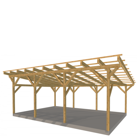 Zadaszenie wolnostojące szerokość 500 cm długość 750 cm