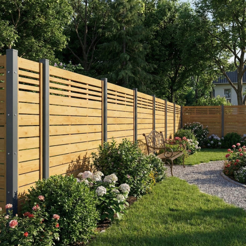 Drewniane Panele ogrodzeniowe