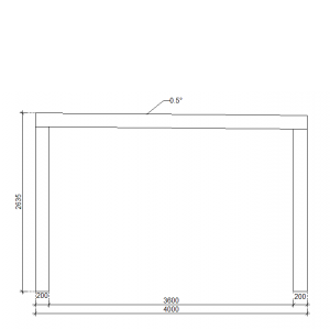 Pergola rzymska 400x300 EKO
