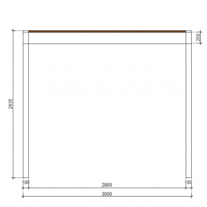 Pergola rzymska 400x300 EKO