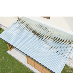 Zadaszenie tarasu z drewna klejonego BSH