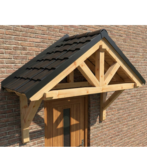 Zadaszenie wejścia dwuspadowe - przejście 180cm
