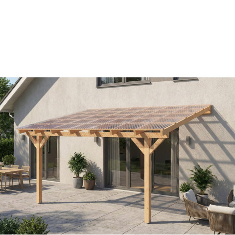 Zadaszenie tarasu szerokość 450 cm długość 350 cm BSH