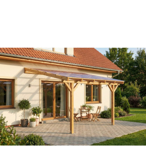Zadaszenie tarasu na wymiar, szerokość 300 cm długość 300 cm BSH