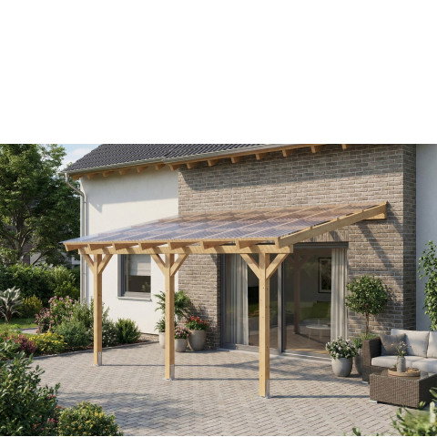 Zadaszenie tarasu szerokość 300 cm długość 450 cm BSH
