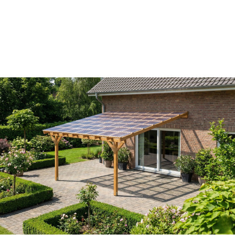 Zadaszenie tarasu szerokość 450 cm długość 400 cm BSH