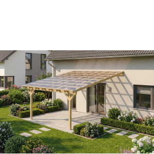 Zadaszenie tarasu 5x4, szerokość 500 cm długość 400 cm BSH