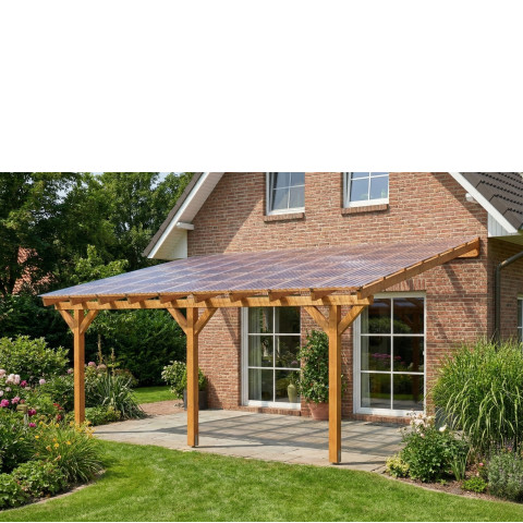 Zadaszenia tarasu szerokość 400 cm długość 550 cm BSH