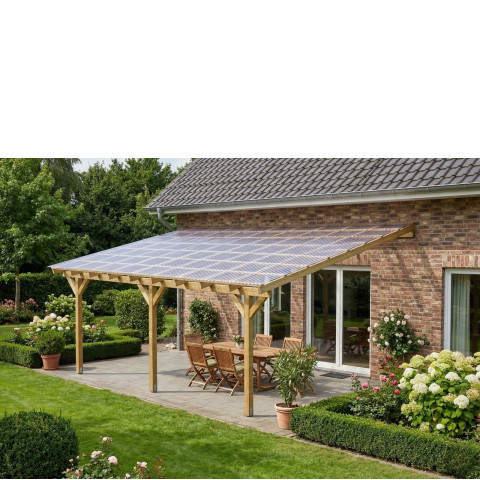 Zadaszenia tarasu szerokość 500 cm długość 550 cm BSH