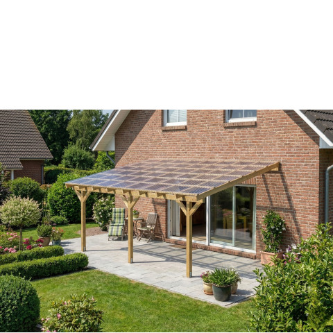 Zadaszenia tarasu szerokość 400 cm długość 500 cm BSH