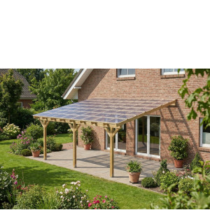 Zadaszenie tarasu szerokość 450 cm długość 500 cm BSH
