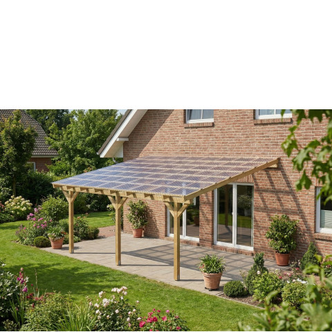 Zadaszenie tarasu szerokość 450 cm długość 500 cm BSH