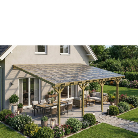Zadaszenie tarasu szerokość 500 cm długość 650 cm BSH