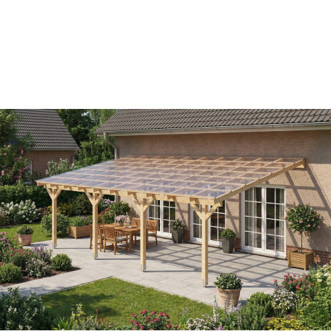 Zadaszenie tarasu szerokość 450 cm długość 700 cm BSH