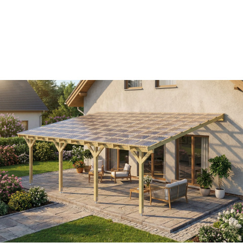Zadaszenie tarasu szerokość 500 cm długość 700 cm BSH