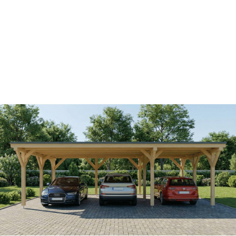 Wiata garażowa 3-stanowiskowa 1spadowa 542x874 cm BSH